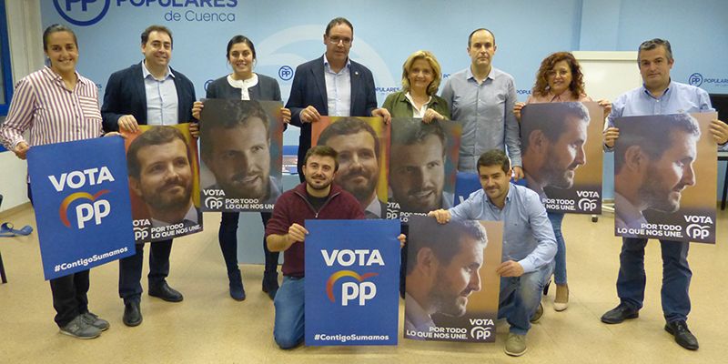 El PP de Cuenca arranca su campaña pidiendo que se aglutine el voto en el Partido Popular como única alternativa al PSOE de Pedro Sánchez