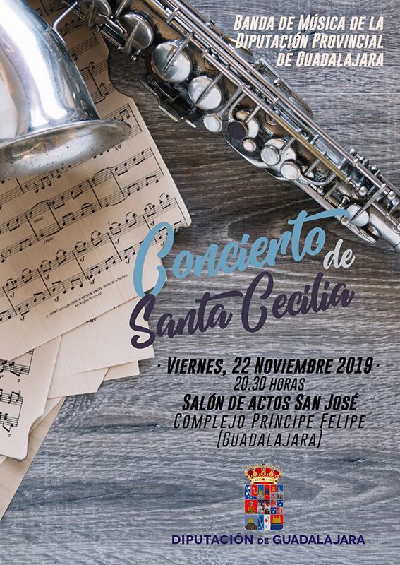La Banda de Música de la Diputación de Guadalajara ofrecerá el Concierto de Santa Cecilia el próximo viernes en el San José
