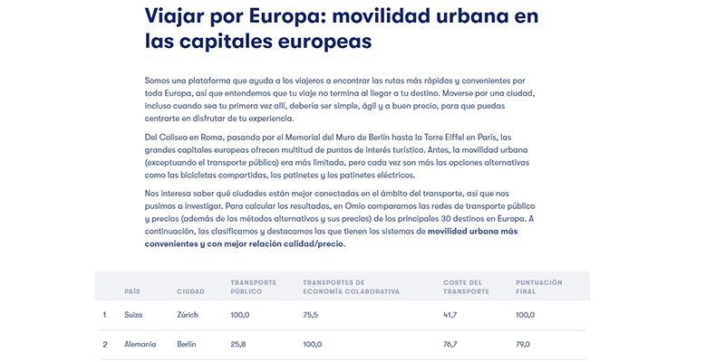 Madrid supera a Barcelona en un ranking de ciudades europeas con mejor transporte urbano