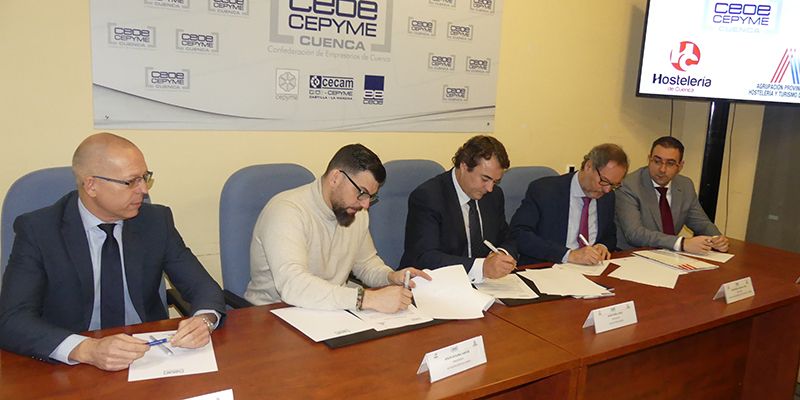 Acuerdo histórico para reintegrar a la Agrupación Provincial de Hostelería y Turismo en el seno de CEOE-Cepyme Cuenca