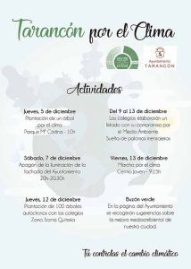 El Ayuntamiento de Tarancón se suma a las actividades con motivo de la Cumbre del Clima 
