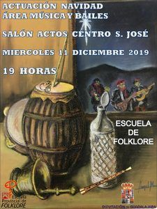 La Escuela de Folklore de la Diputación de Guadalajara ofrece el próximo miércoles 11 su "Actuación de Navidad" 