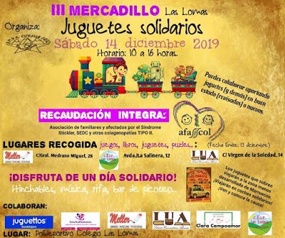 El AMPA Estrella Ortiz del C.E.I.P. Las Lomas organiza un Mercadillo de Juguetes Solidarios 1 El AMPA Estrella Ortiz del C.E.I.P. Las Lomas organiza un Mercadillo de Juguetes Solidarios