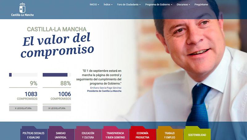 El Gobierno de Castilla-La Mancha avanza en el cumplimiento de los compromisos para esta X legislatura llegando al 9% de ejecución