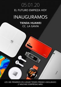 Huawei abrirá el 5 de enero su Tienda Huawei en el centro comercial La Gavia de Madrid