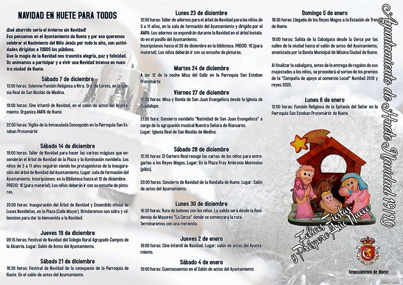 Huete programa unas Navidades para todos los públicos 1 Huete programa unas Navidades para todos los públicos