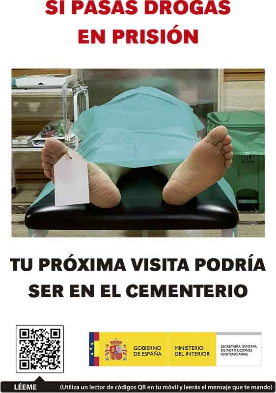 Instituciones Penitenciarias lanza una campaña para prevenir la entrada de droga en los centros penitenciarios