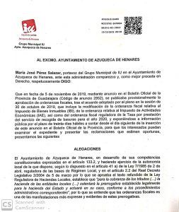 IU Azuqueca denuncia que José Luis Blanco decide definitivamente sangrar a los contribuyentes