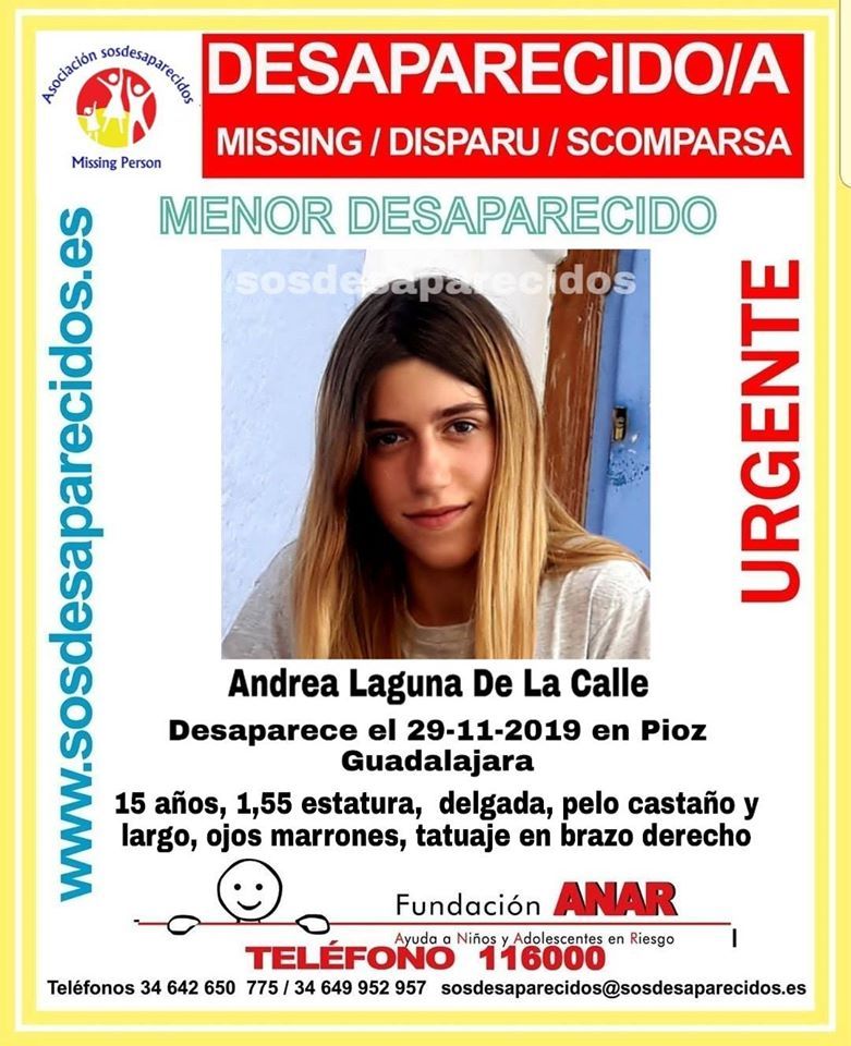 La Guardia Civil busca a una chica de 15 años desaparecida en Pioz desde el 29 de noviembre