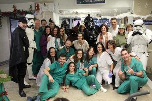 La Legión 501-Spanish Garrison de Star Wars visita el Hospital de Guadalajara