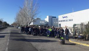La plantilla de Lyreco despide el año sosteniendo unida la huelga indefinida contra las externalizaciones