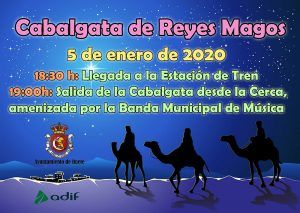 Los Reyes Magos eligen el tren para llegar a Huete por décimo año consecutivo
