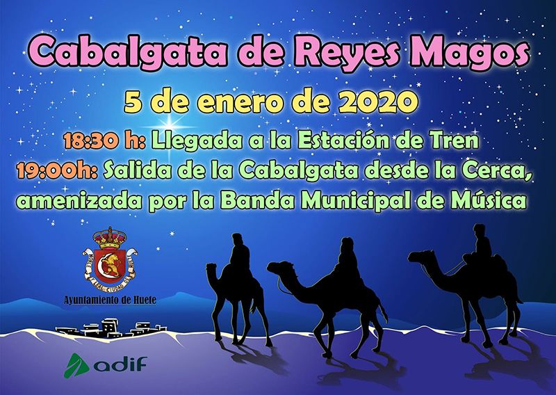 Los Reyes Magos eligen el tren para llegar a Huete por décimo año consecutivo