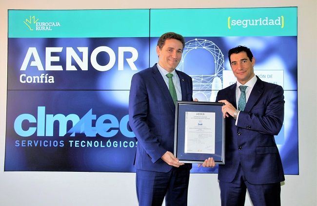 CLMTEC, del Grupo Eurocaja Rural, recibe la certificación del Esquema Nacional de Seguridad (ENS) por la calidad y seguridad de sus sistemas de información