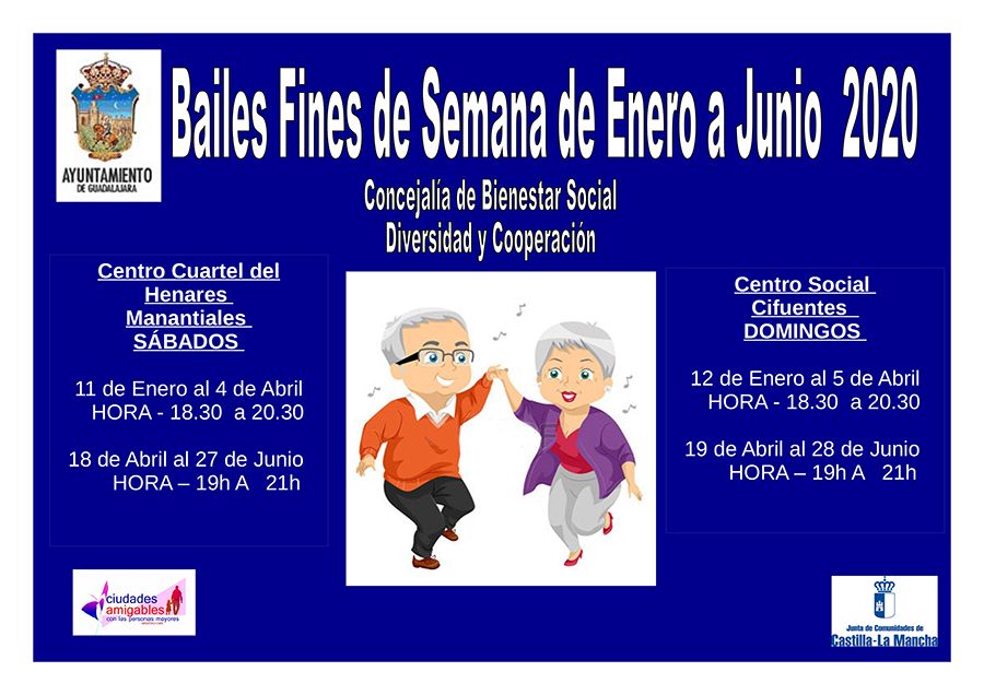 El Ayuntamiento de Guadalajara renueva su oferta de bailes para mayores para el primer semestre del año 3 El Ayuntamiento de Guadalajara renueva su oferta de bailes para mayores para el primer semestre del año