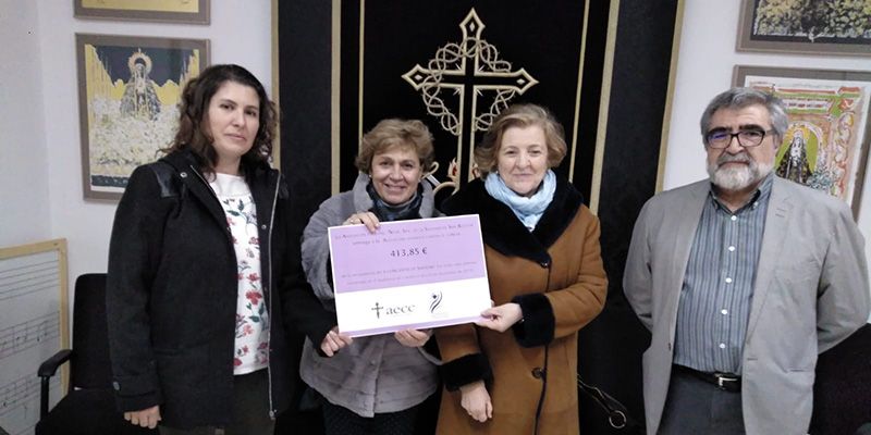 La Soledad de San Agustín entrega a la AECC Cuenca la recaudación de su Concierto Benéfico de Navidad