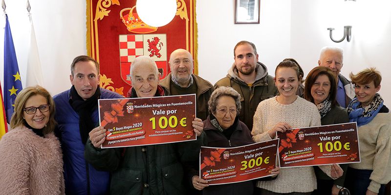 Los 5 Reyes Magos de Fuentenovilla entregan los premios de la II campaña en defensa del comercio local