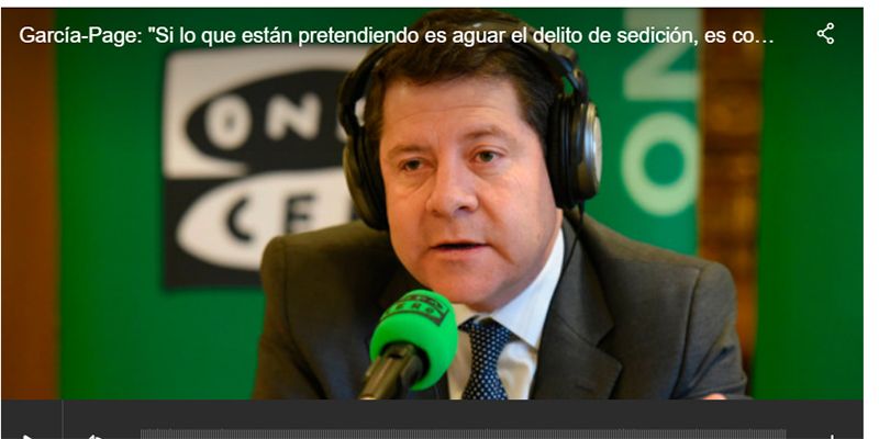 Page, muy claro Si lo que están pretendiendo es aguar el delito de sedición, es como invitar a que se haga todos los fines de semana