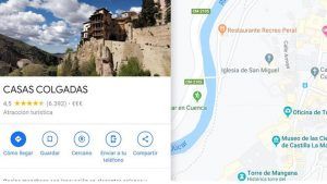 Un conquense hace rectificar a Google Maps y logra que las Casas Colgadas se llamen.... Casas Colgadas