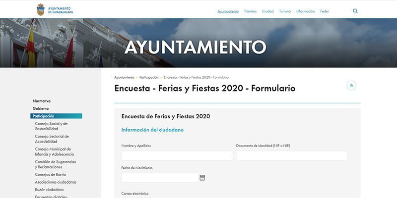 Últimos días para participar en la encuesta sobre el modelo actual de Ferias y Fiestas de Guadalajara