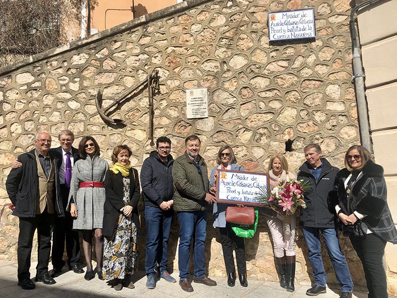 Aurelio Cabañas, referente de la Semana Santa de Cuenca, ya cuenta con un mirador en el Casco Antiguo