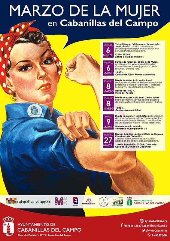 Cabanillas prepara un marzo dedicado a la mujer, con media docena de actividades