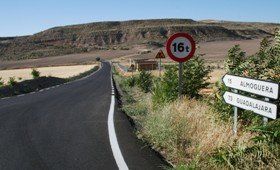 Corte por obras de la GU-249 a la GU-250 (embalse de Almoguera)