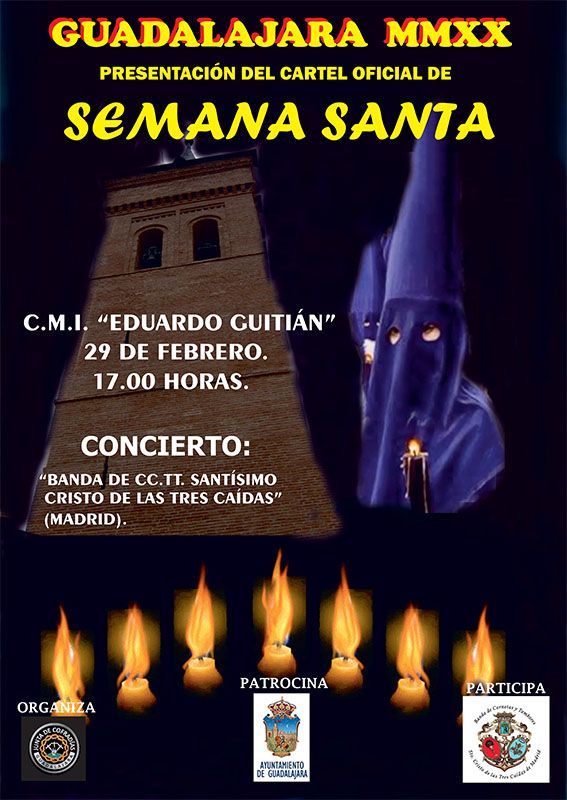 El CMI Eduardo Guitián acoge la presentación del cartel de la Semana Santa 2020 de Guadalajara