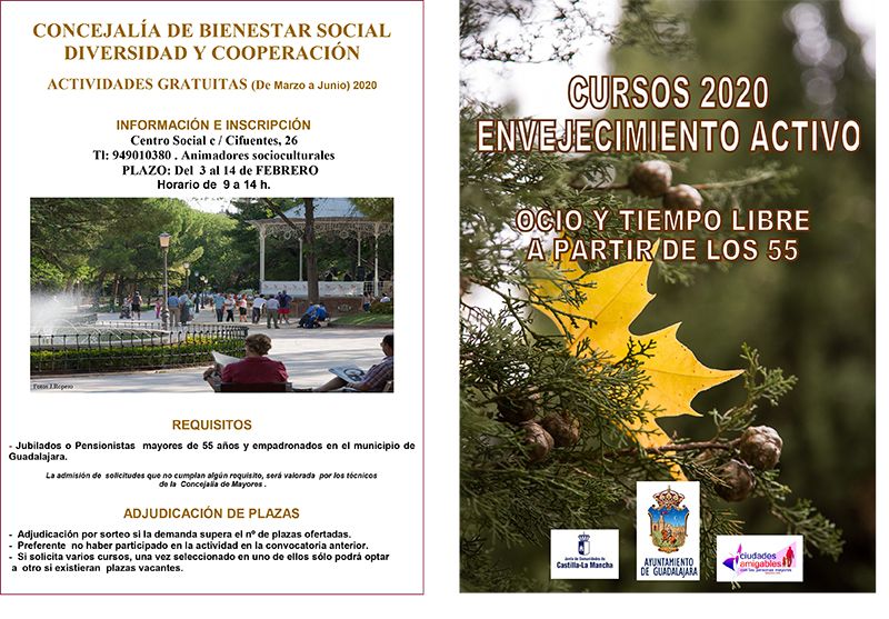 El Ayuntamiento de Guadalajara elabora una nueva programación de cursos y talleres para que los mayores disfruten de un envejecimiento activo 3 El Ayuntamiento de Guadalajara elabora una nueva programación de cursos y talleres para que los mayores disfruten de un envejecimiento activo