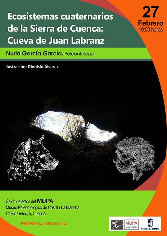 El MUPA acoge el jueves 27 la conferencia ´Los Ecosistemas Cuaternarios de la Sierra de Cuenca investigaciones en la Cueva de Juan Labranz´