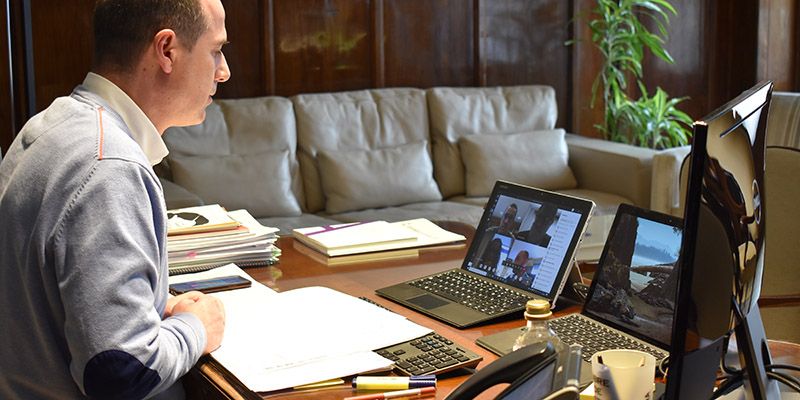 Alberto Rojo preside la Junta de Gobierno de este martes celebrada por videoconferencia