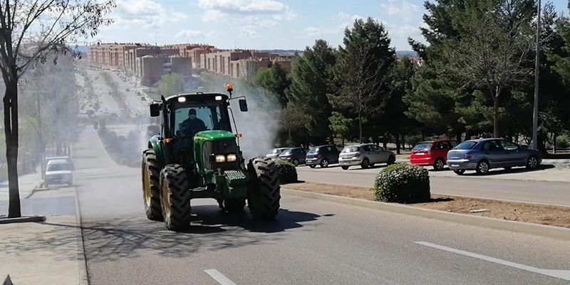 ASAJA colabora con el Ayuntamiento de Cuenca en la desinfección de las calles