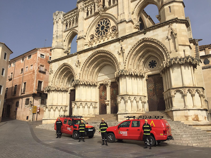 El Ministerio de Defensa despliega efectivos de la UME en Cuenca y Mota del Cuervo