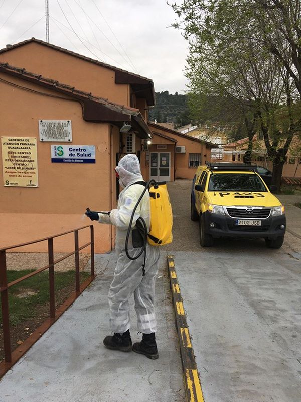 La Diputación de Guadalajara y la Junta coordinan acciones de desinfección en los pueblos de la provincia 3 La Diputación de Guadalajara y la Junta coordinan acciones de desinfección en los pueblos de la provincia