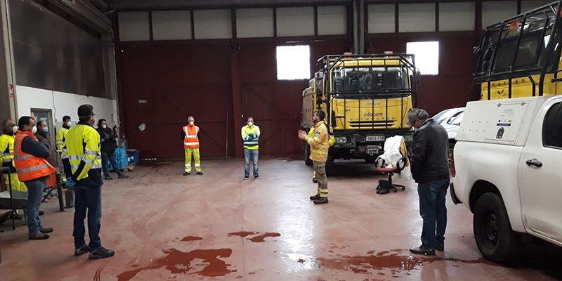 La empresa pública Geacam forma a personal de la Diputación provincial de Guadalajara en la lucha contra el COVID19