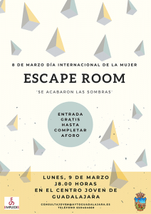 La juventud de Guadalajara podrá participar en un original ‘Escape Room’ en el Centro Joven con motivo del 8M