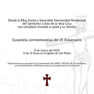 La M. I. V. H. P. de la Vera Cruz celebra este domingo la Eucaristía conmemorativa del 25º Aniversario de su fundación