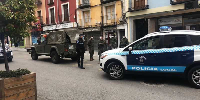 La Policía Local de Cuenca ha efectuado una detención, 17 denuncias y 107 identificaciones desde que se iniciase el estado de alarma