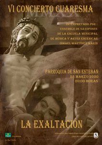 La V. H. del Stmo. Cristo del Perdón celebra el 28 de marzo la VI edición de su Concierto de Cuaresma “La Exaltación”