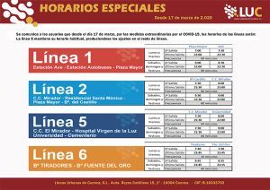 Los autobuses urbanos de Cuenca, salvo la línea 6 que llega al hospital, pasan a tener una frecuencia de una hora desde este lunes a las 15 horas