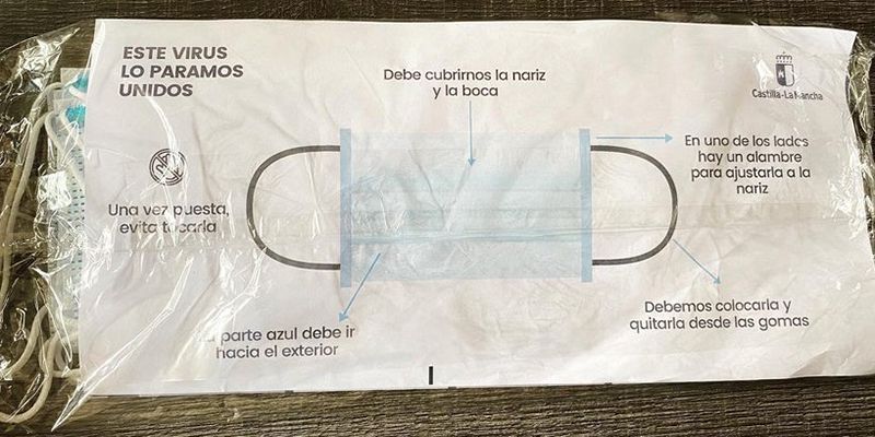 Comienzan a llegar a los hogares de la provincia de Guadalajara las mascarillas de protección enviadas por el Gobierno regional