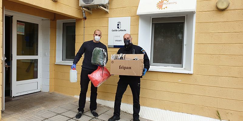 El Ayuntamiento de Cuenca entrega a APROMIPS material de protección
