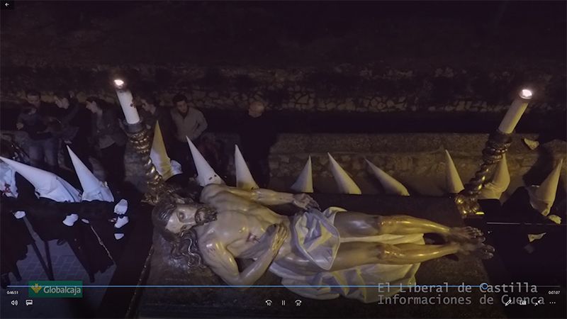 El Liberal de Castilla e Informaciones de Cuenca retransmiten, “en vivo”, la del Santo Entierro de Cuenca