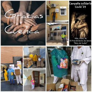 El Prendimiento de Jesús recauda 7.695 euros que reparte en material de protección para el Hospital Virgen de la Luz y varias residencias de mayores y asociaciones