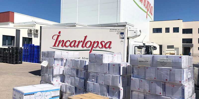 Incarlopsa dona más de 71.000 unidades de material sanitario y de protección en las provincias de Cuenca, Toledo y Ciudad Real
