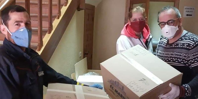 Jadraque entrega 4.000 mascarillas a Protección Civil y ya van más de 15.000 repartidas por toda la comarca