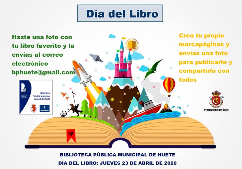 La Biblioteca Municipal de Huete te invita a celebrar el Día del Libro desde casa
