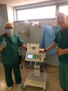 La iniciativa “Mucho x Poco” consigue un respirador Dräger Evita 2 para el Hospital de Guadalajara