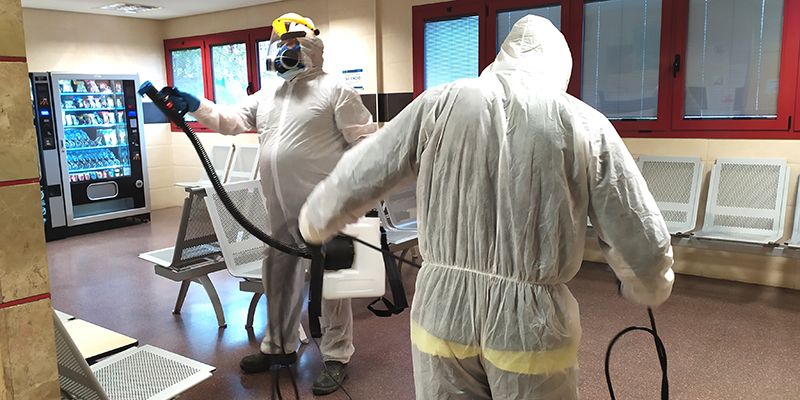 La Junta y la Diputación de Guadalajara colaboran en la desinfección de los centros de salud de la provincia