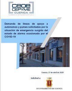La patronal conquense traslada al Ayuntamiento una batería de medidas al Ayuntamiento para apoyar a pymes y autónomos